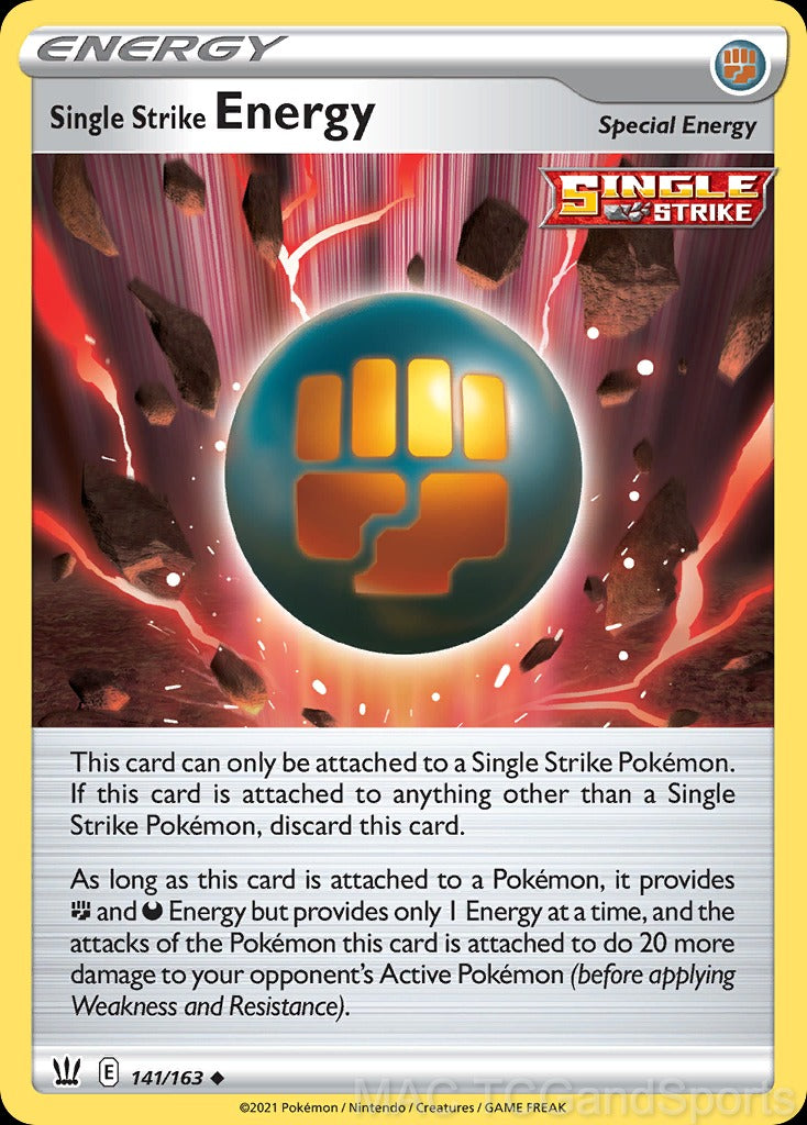 Single Strike Energy 141/163 Reverse Holo