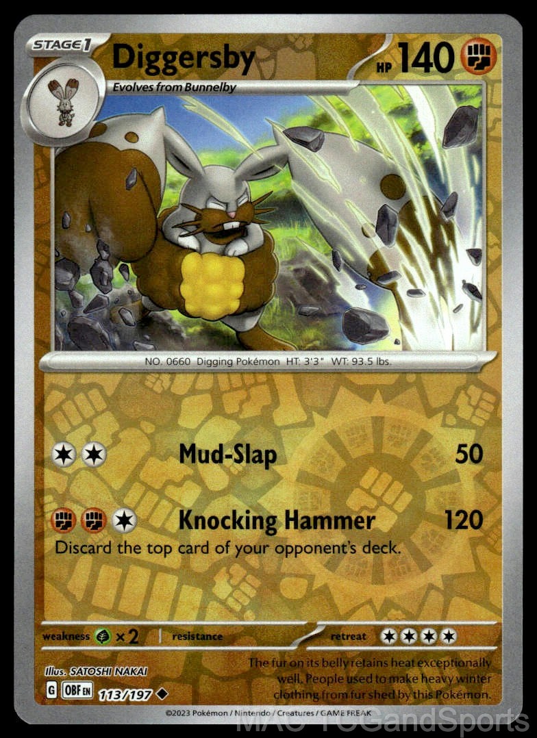 Diggersby 113/197 Reverse Holo