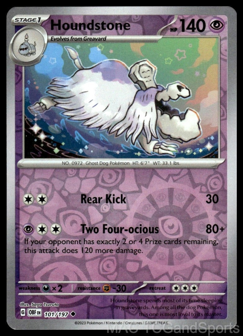 Houndstone 101/197 Reverse Holo
