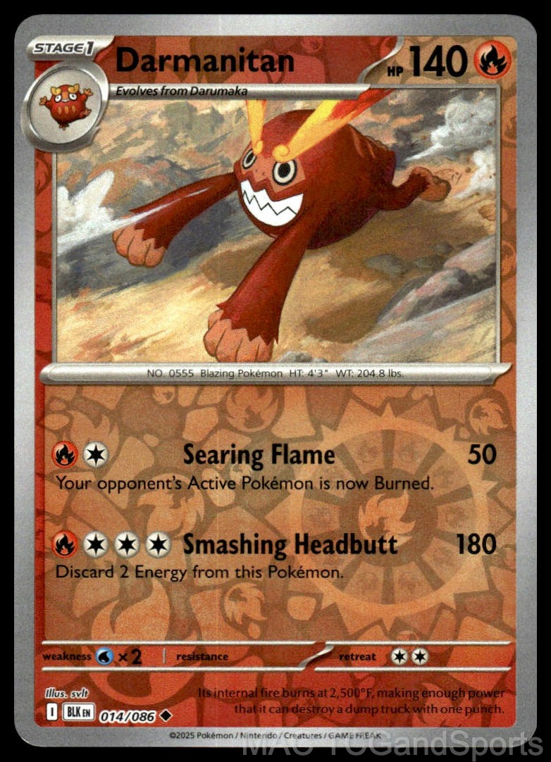 Darmanitan 014/086 Reverse Holo