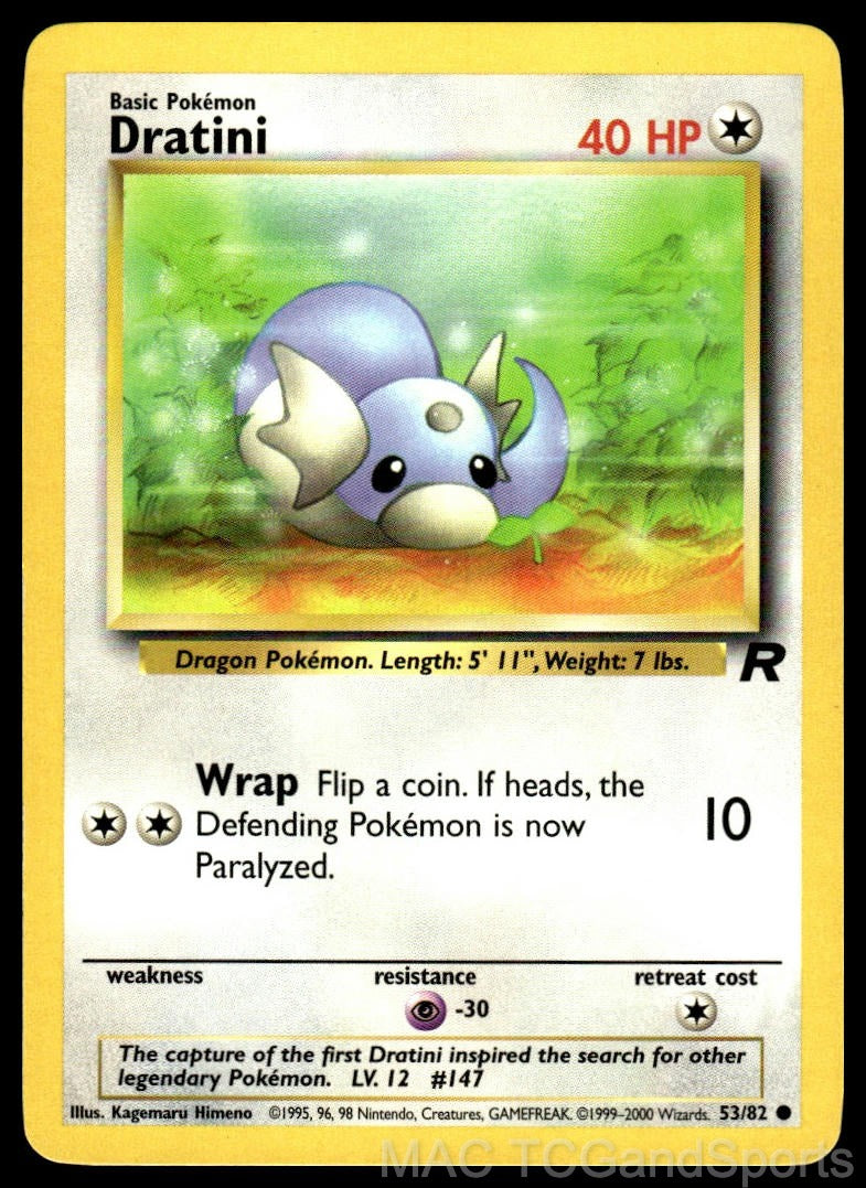 Dratini 53/82 Unlimited Team Rocket Pokemon TCG LP