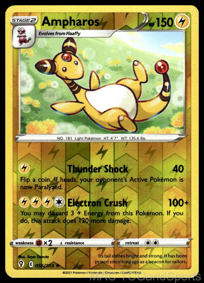 Ampharos 056/203 Reverse Holo