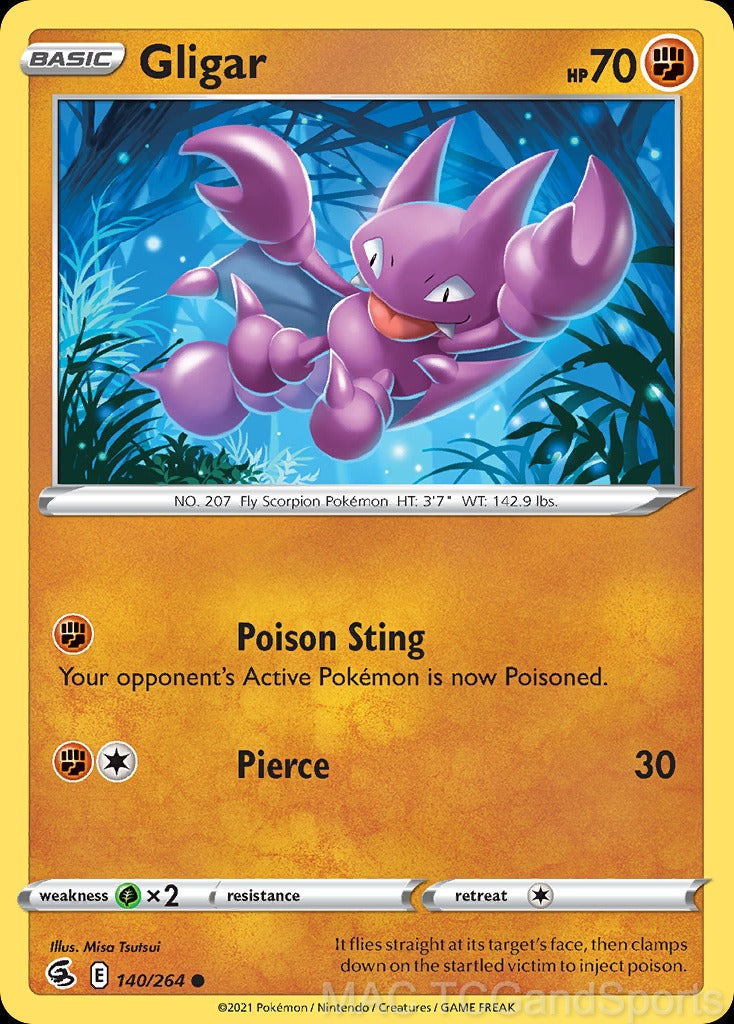Gligar 140/264 Reverse Holo