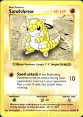 Sandshrew 62/102 Unlimited Base Set Shadowless Pokemon TCG LP