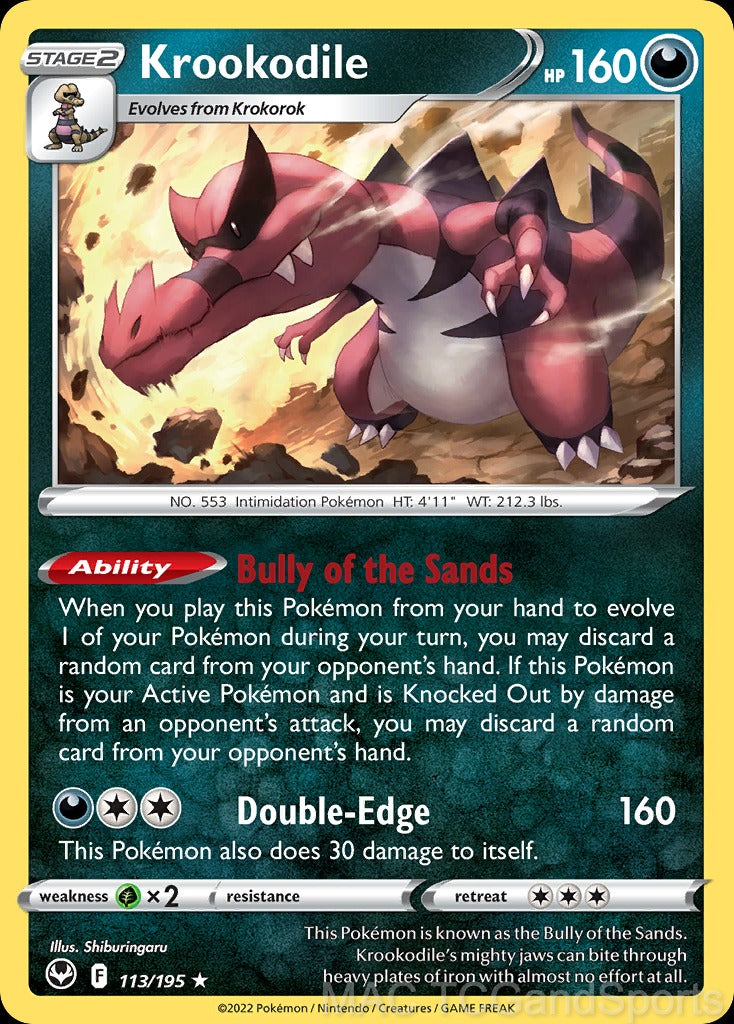 Krookodile 113/195 Reverse Holo