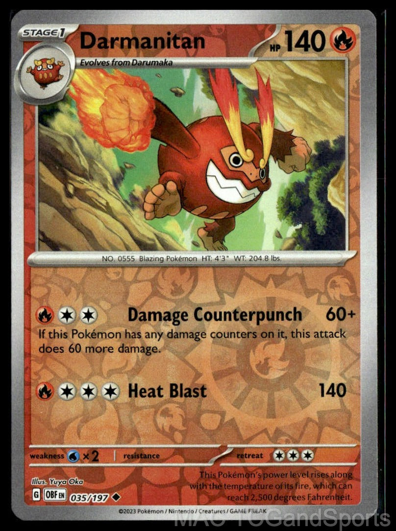 Darmanitan 035/197 Reverse Holo