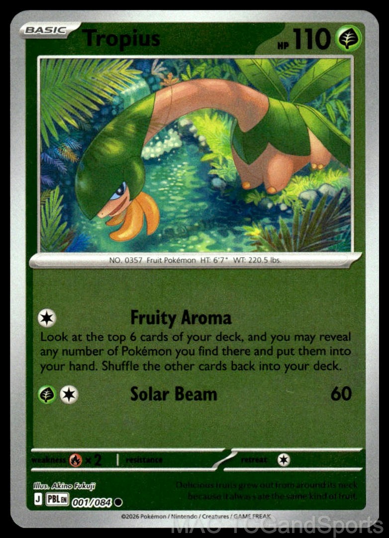Tropius 001/084 Reverse Holo