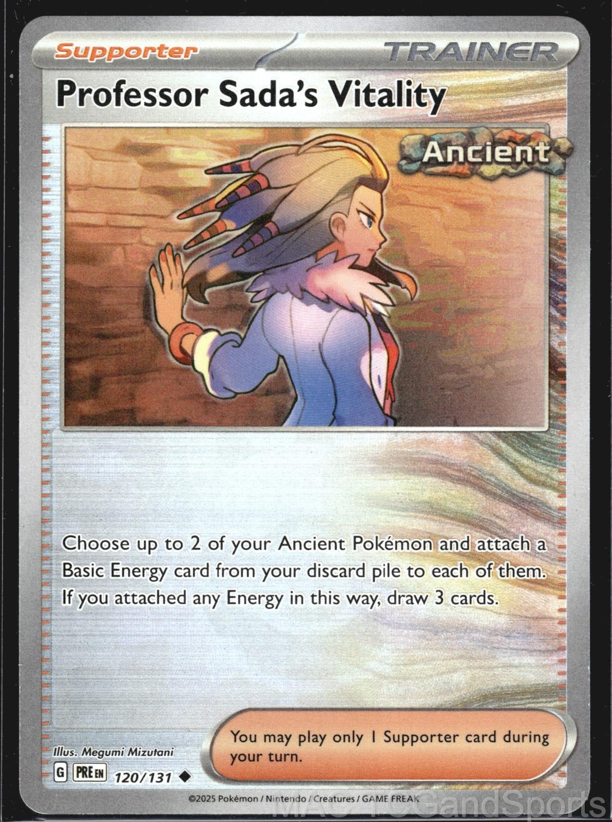 Professor Sada's Vitality (Poke Ball) 120/131 Holo Prismatic Evolutions Pokemon