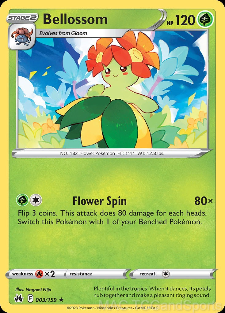 Bellossom 003/159 Reverse Holo