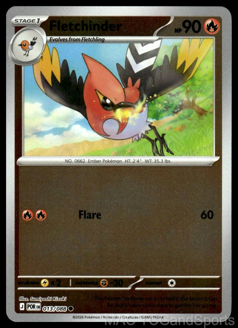 Fletchinder 013/088 Reverse Holo
