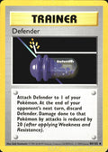 Defender 80/102 Unlimited Base Set Shadowless Pokemon TCG LP