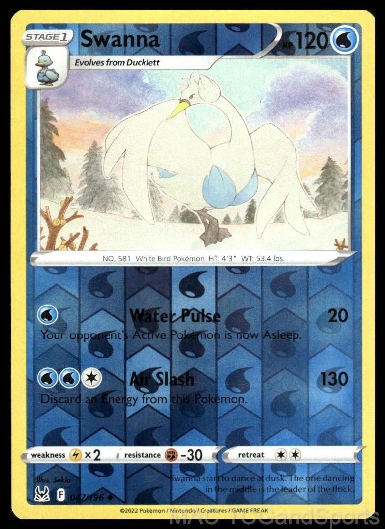 Swanna 047/196 Reverse Holo