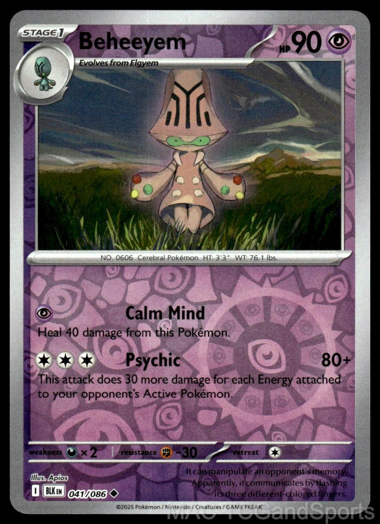Beheeyem 041/086 Reverse Holo