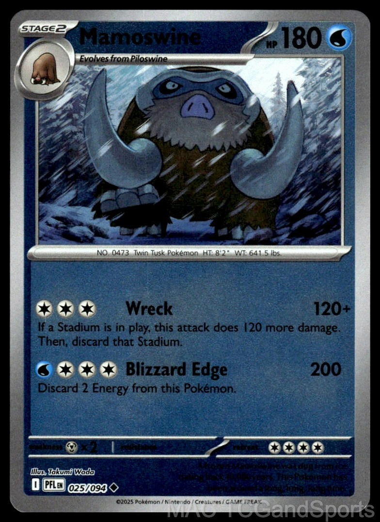 Mamoswine 025/094 Reverse Holo