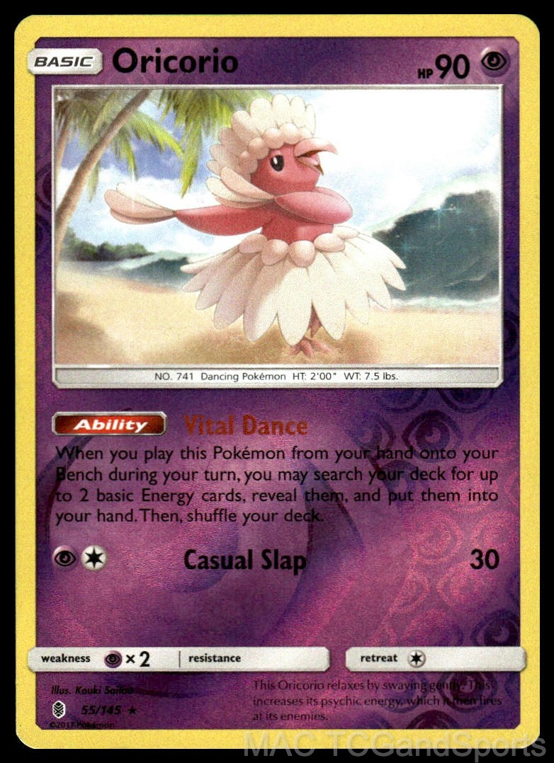 Oricorio 55/145 Reverse Holo Guardians Rising Pokemon TCG NM
