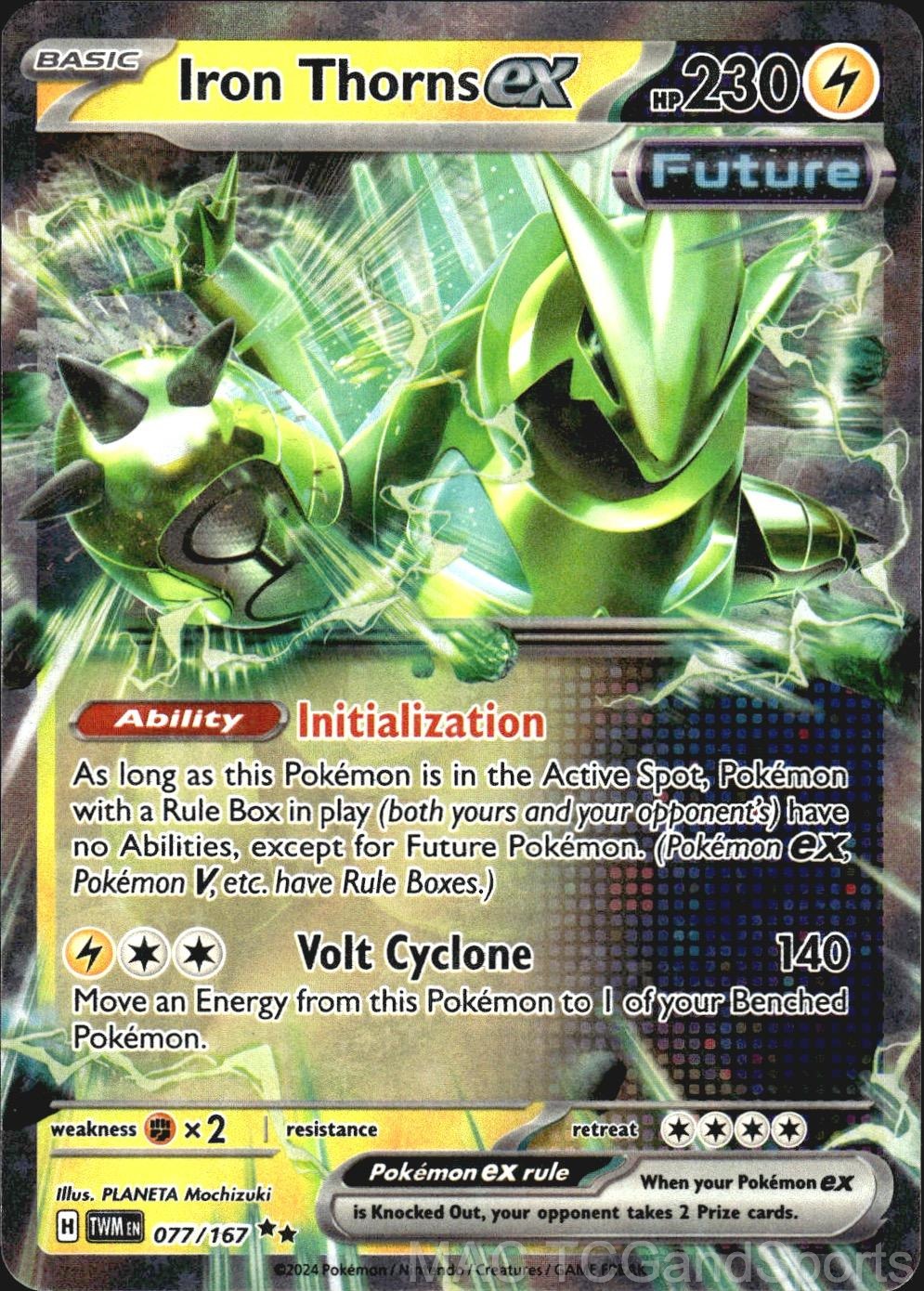 Iron Thorns ex 077/167 Holo Twilight Masquerade Pokemon TCG NM