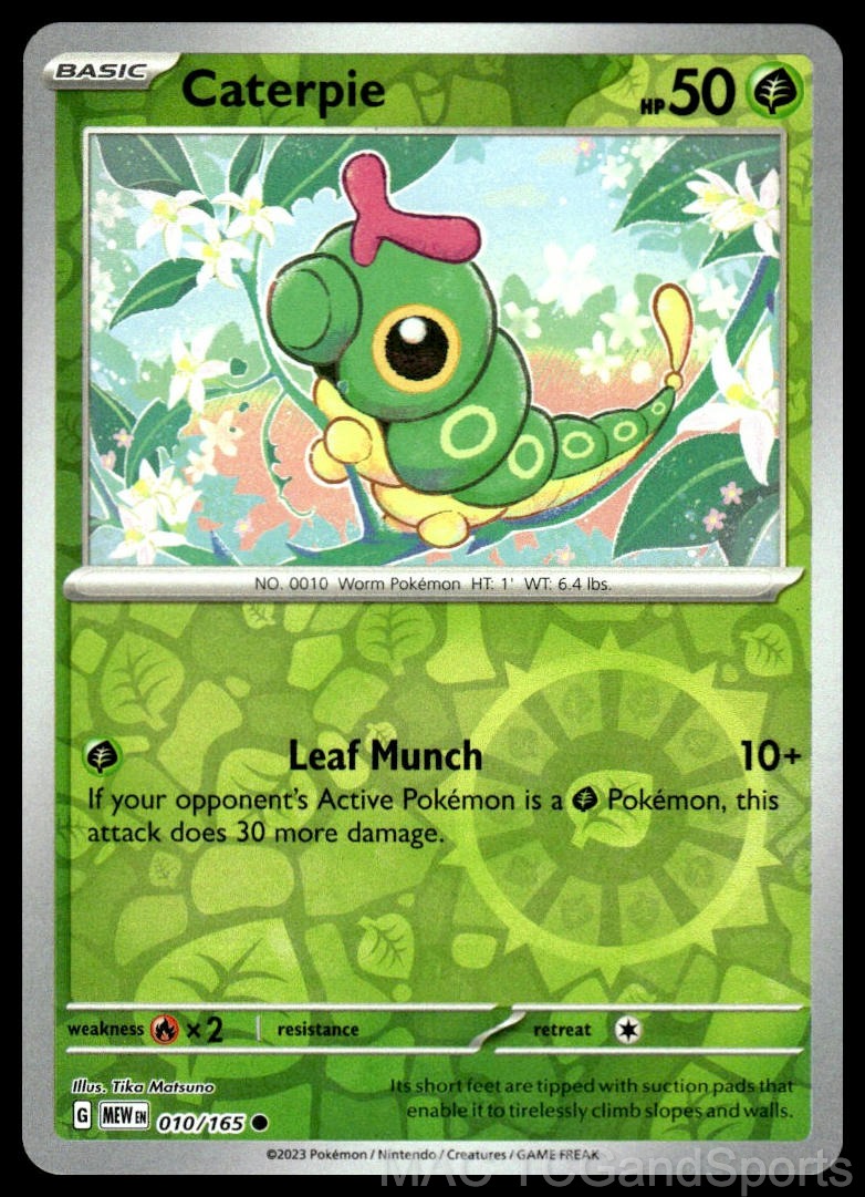 Caterpie 010/165 Reverse Holo