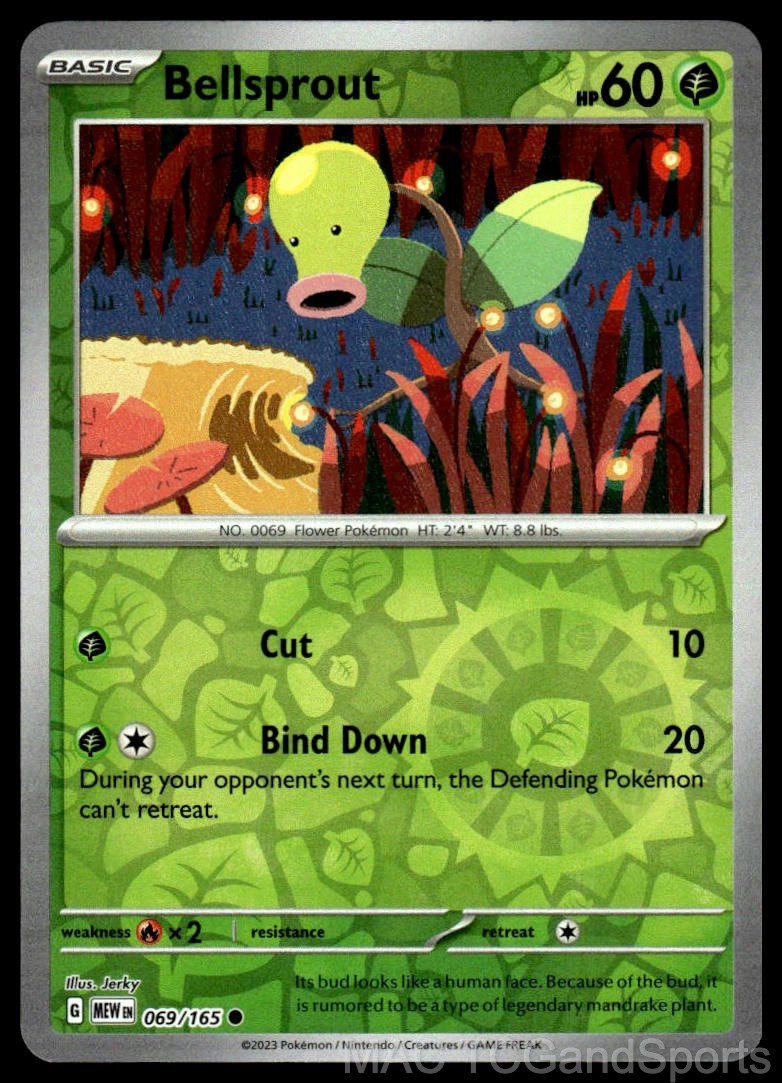 Bellsprout 069/165 Reverse Holo