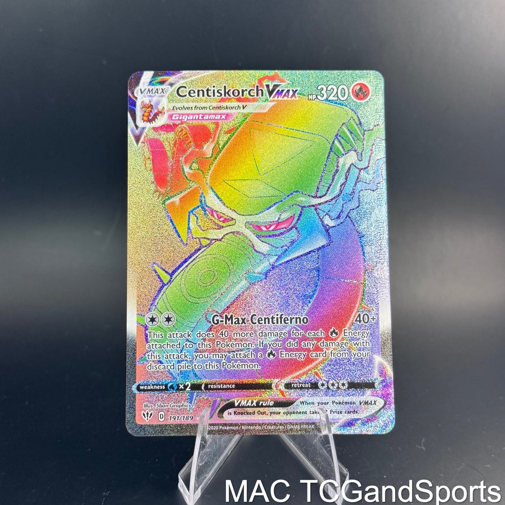 Centiskorch VMAX 191/189 Holo Darkness Ablaze Pokemon TCG NM