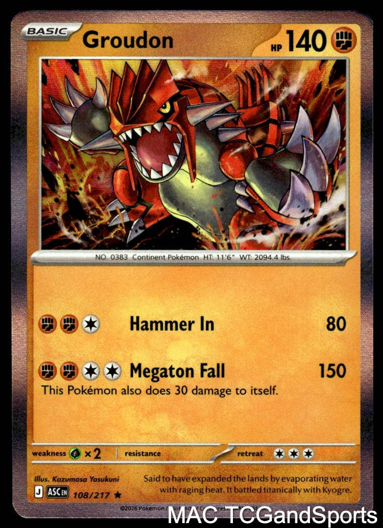 Groudon 108/217 Holo