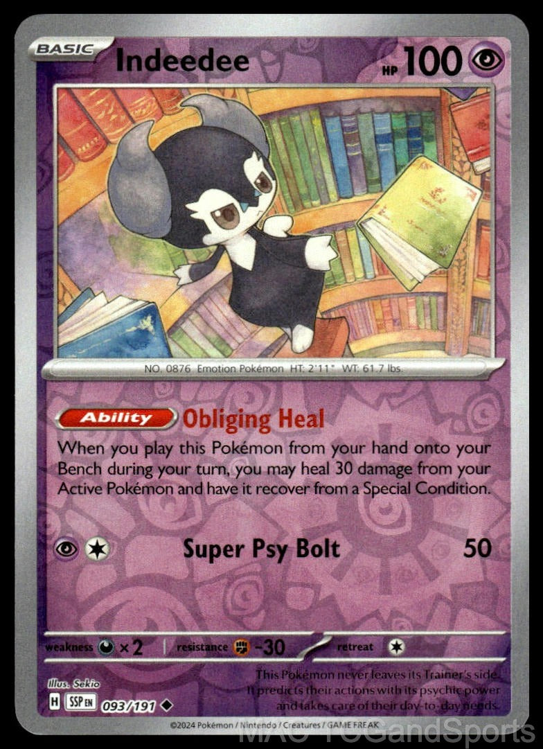Indeedee 093/191 Reverse Holo
