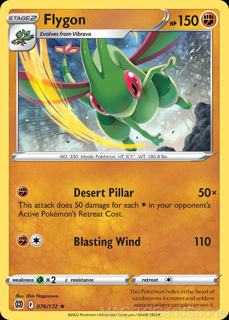 Flygon 076/172 Reverse Holo