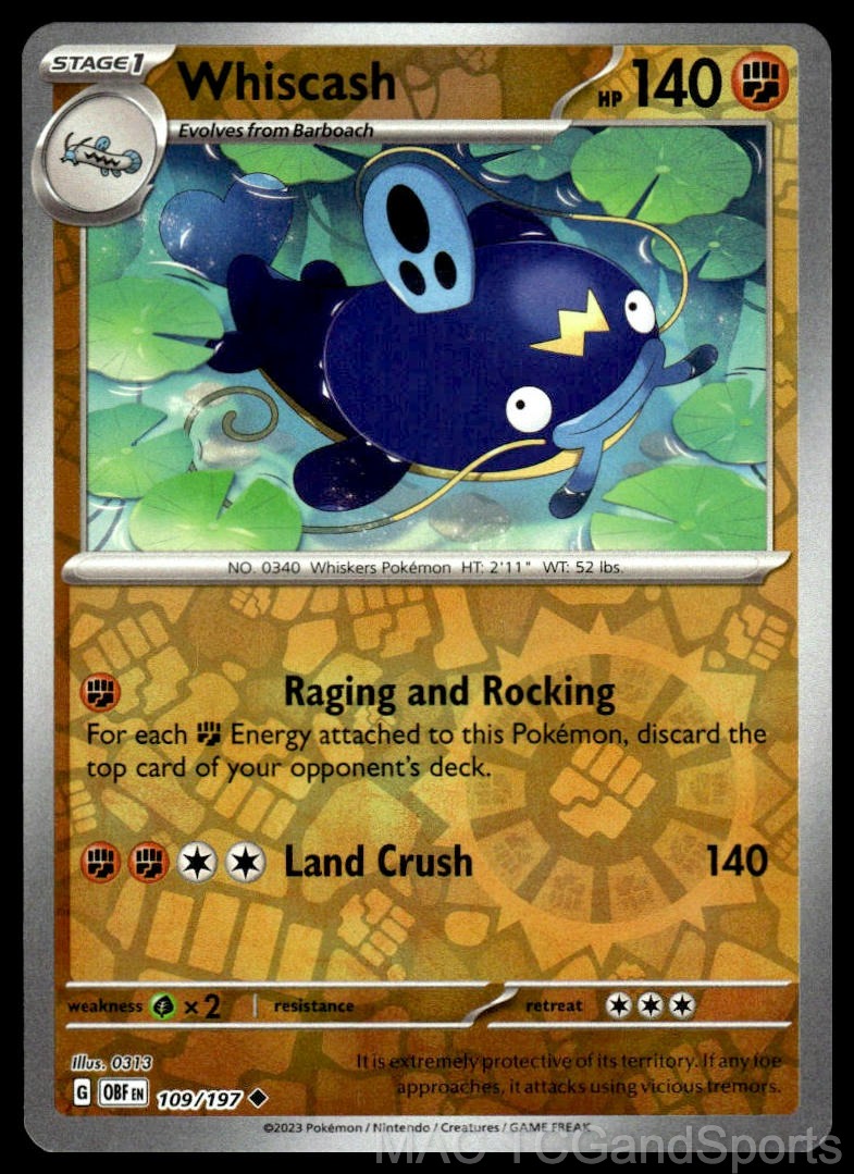 Whiscash 109/197 Reverse Holo