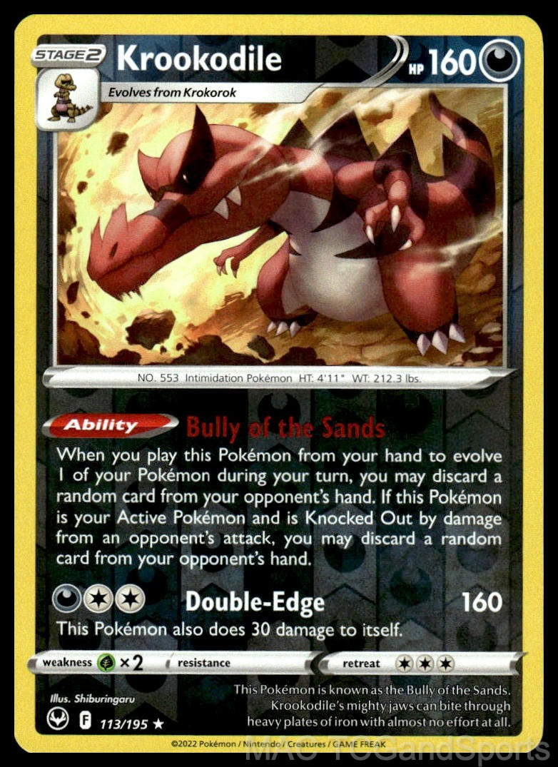 Krookodile 113/195 Reverse Holo