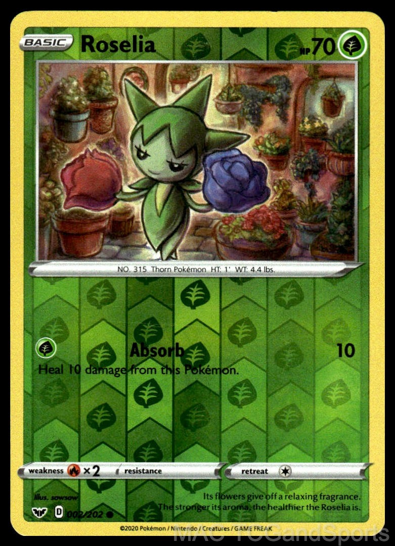 Roselia 002/202 Reverse Holo