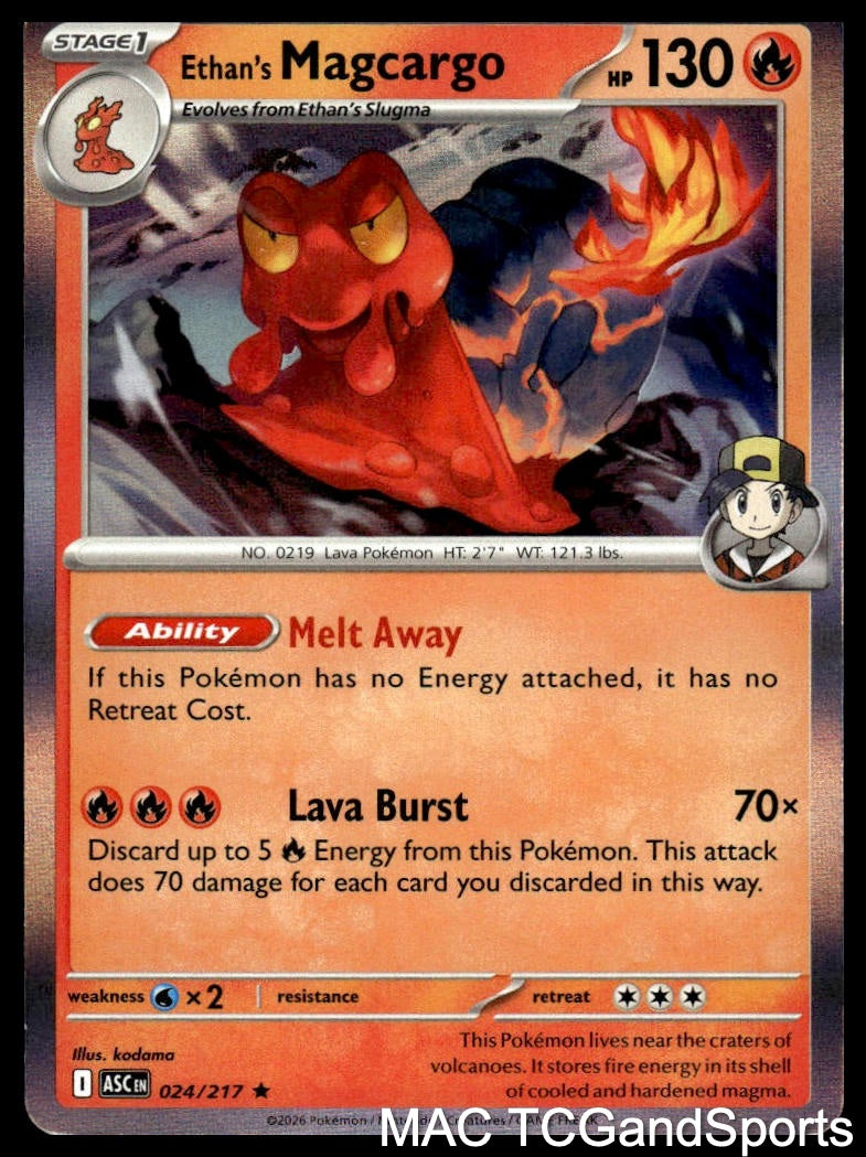 Ethan's Magcargo 024/217 Holo