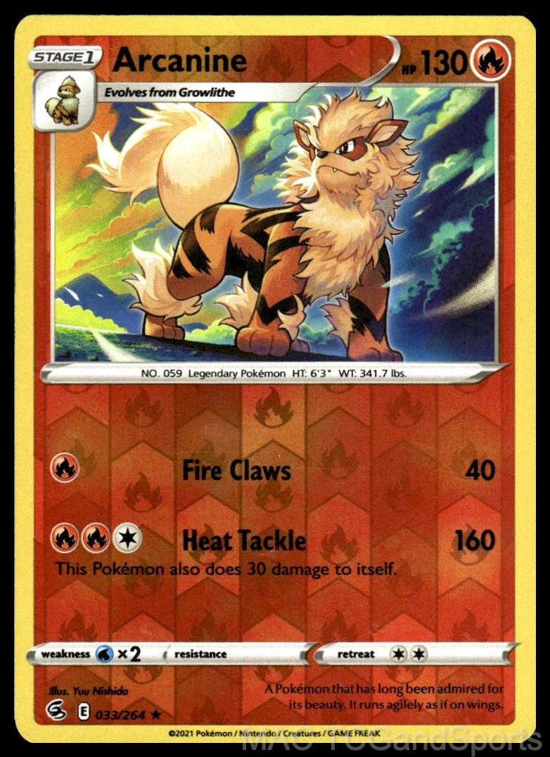 Arcanine 033/264 Reverse Holo