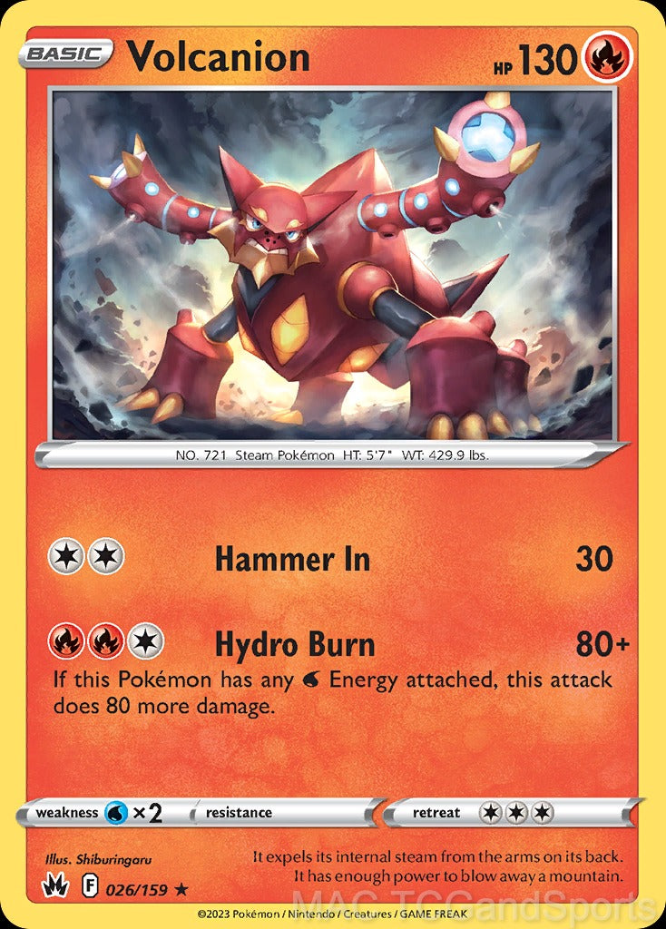 Volcanion 026/159 Reverse Holo