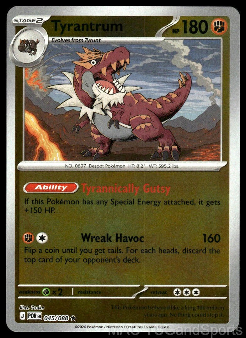 Tyrantrum 045/088 Reverse Holo