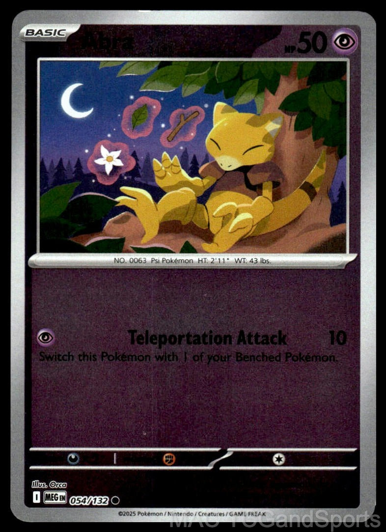 Abra 054/132 Reverse Holo