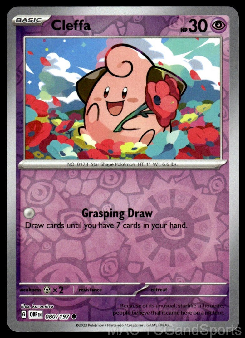 Cleffa 080/197 Reverse Holo