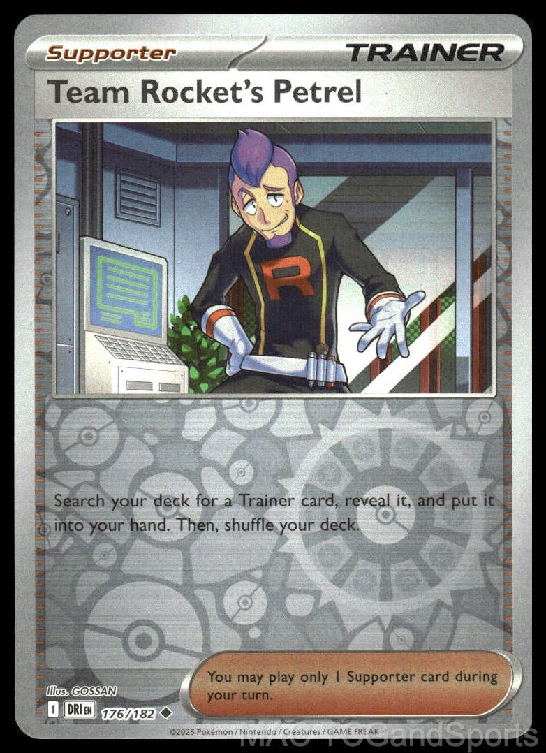 Team Rocket's Petrel 176/182 Reverse Holo