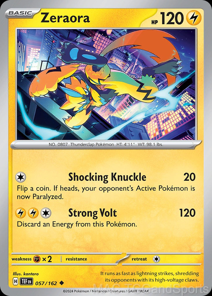 Zeraora 057/162 Reverse Holo