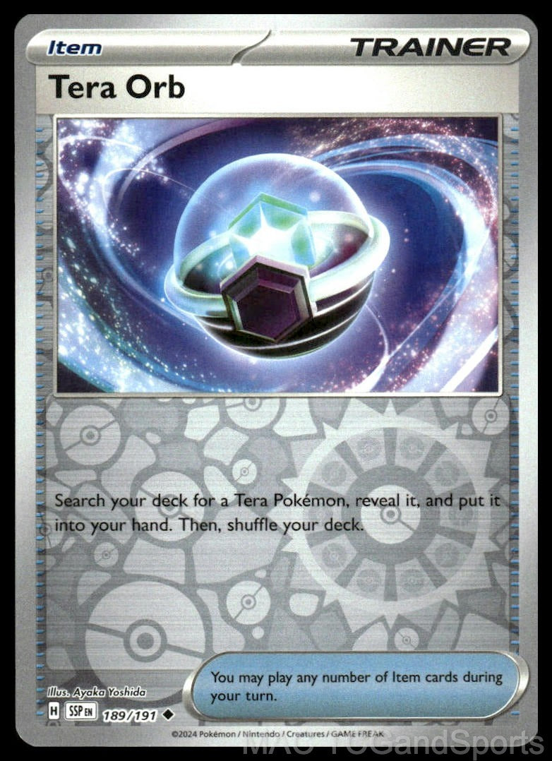 Tera Orb 189/191 Reverse Holo