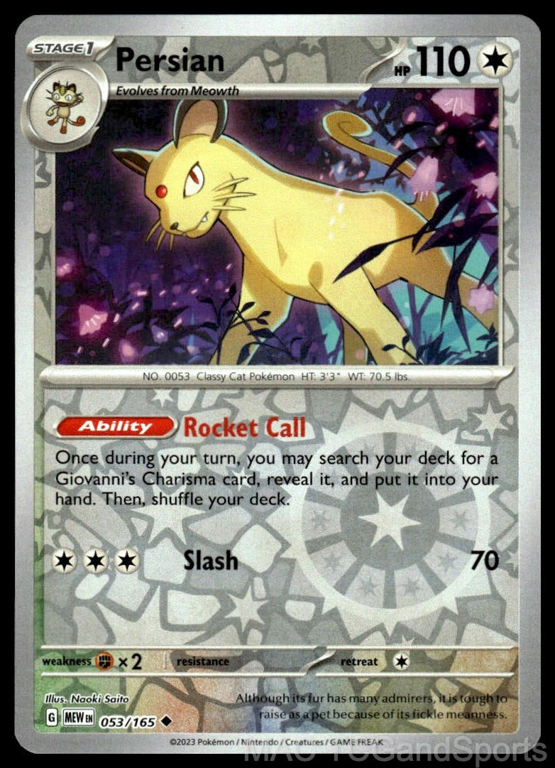 Persian 053/165 Reverse Holo