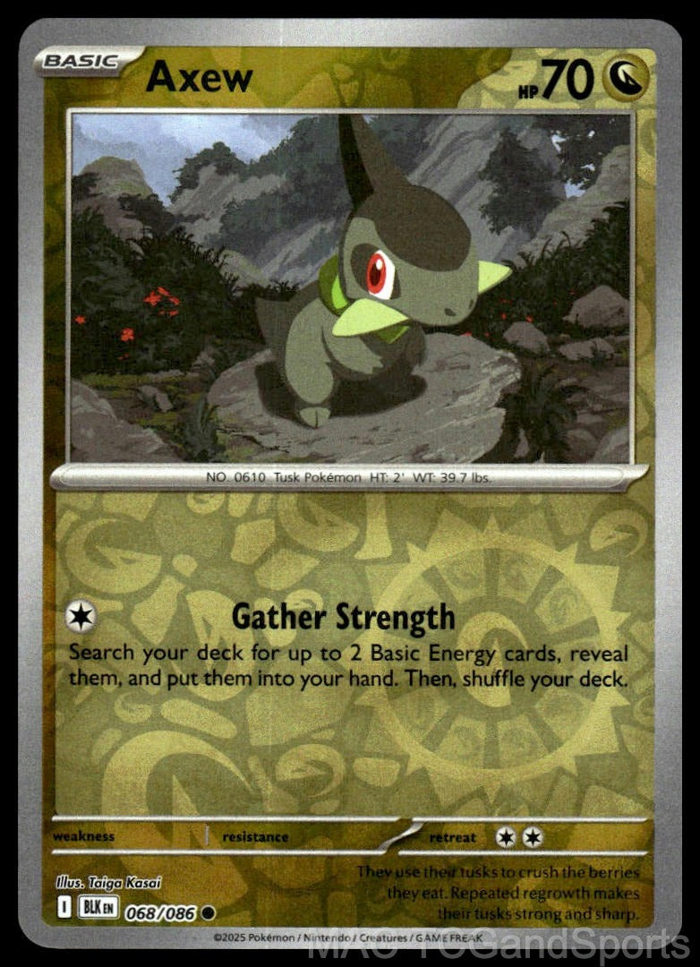 Axew 068/086 Reverse Holo