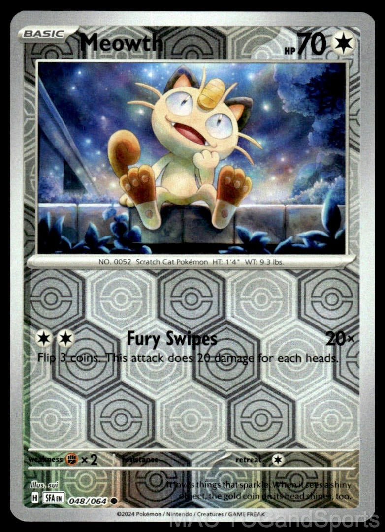 Meowth 048/064 Reverse Holo