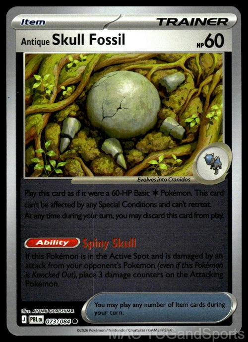 Antique Skull Fossil 073/084 Reverse Holo