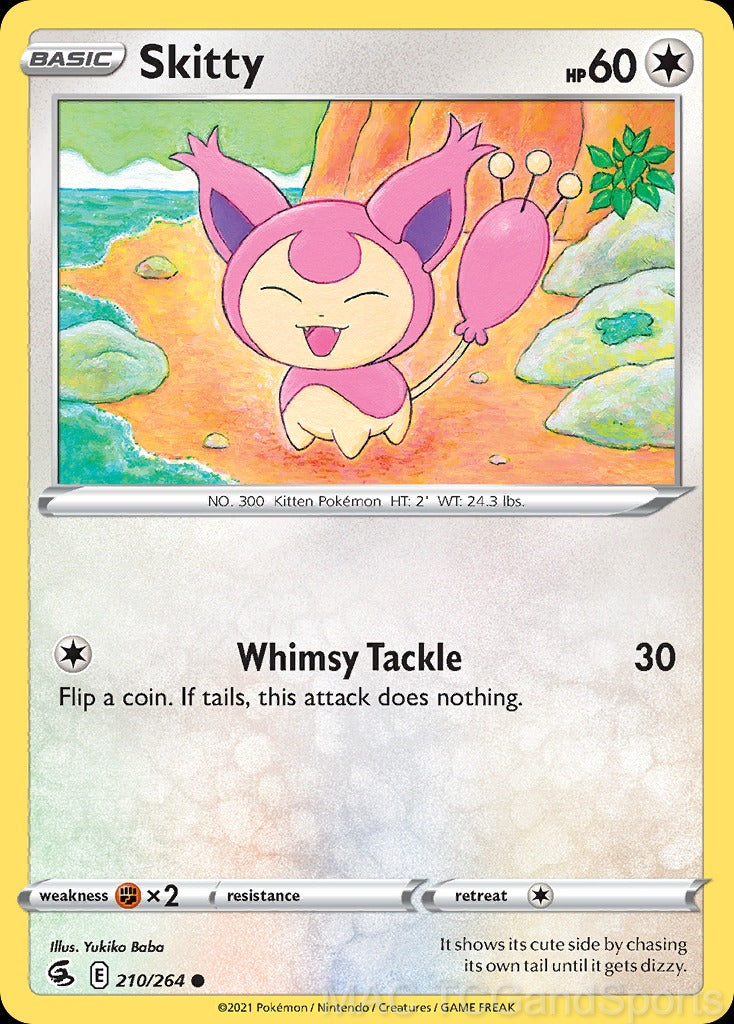 Skitty 210/264 Reverse Holo