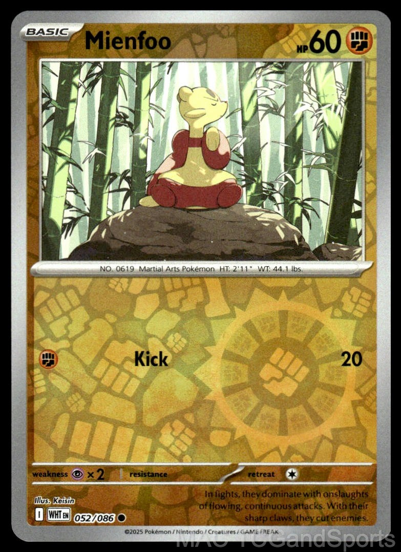 Mienfoo 052/086 Reverse Holo