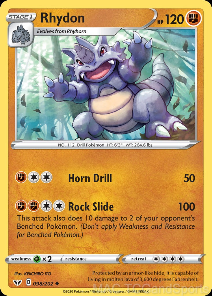 Rhydon 098/202 Reverse Holo