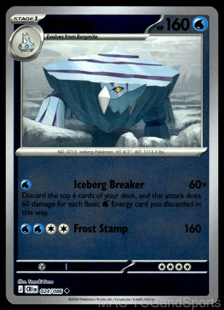 Avalugg 024/086 Reverse Holo