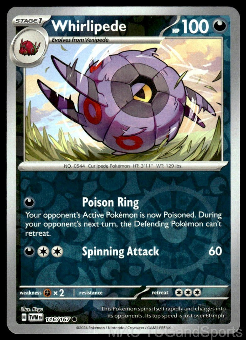 Whirlipede 116/167 Reverse Holo