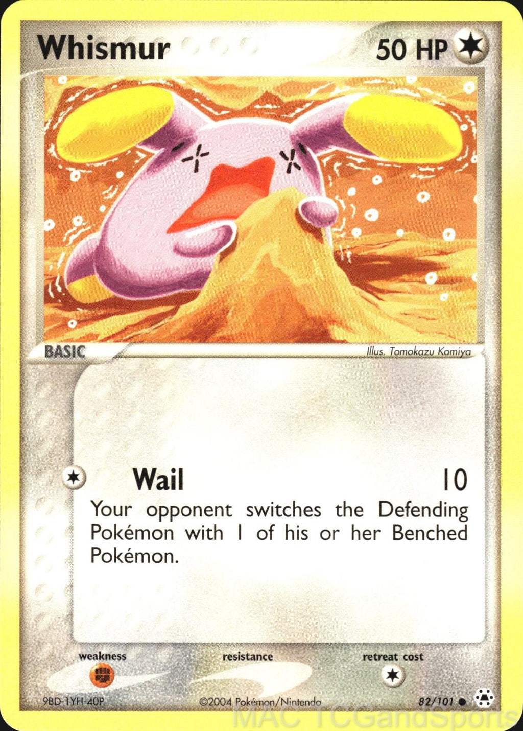 Whismur 82/101 Hidden Legends Pokemon TCG LP