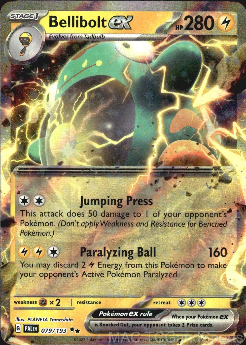 Bellibolt ex 079/193 Holo Paldea Evolved Pokemon TCG NM