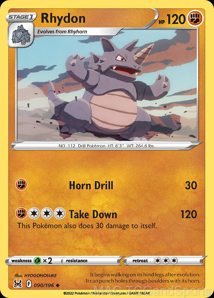Rhydon 090/196 Reverse Holo